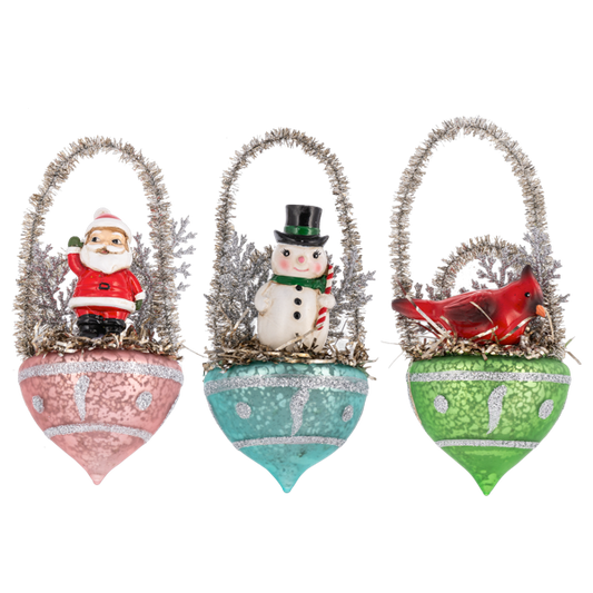 Christmas Icon w/Basket Ornaments