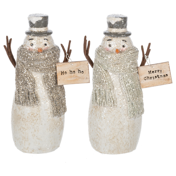 snowman figurines