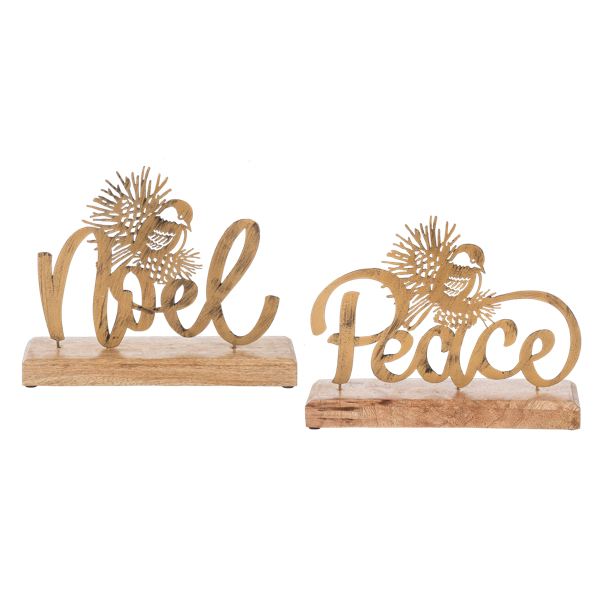 Holiday Tabletop Decor - Noel & Peace