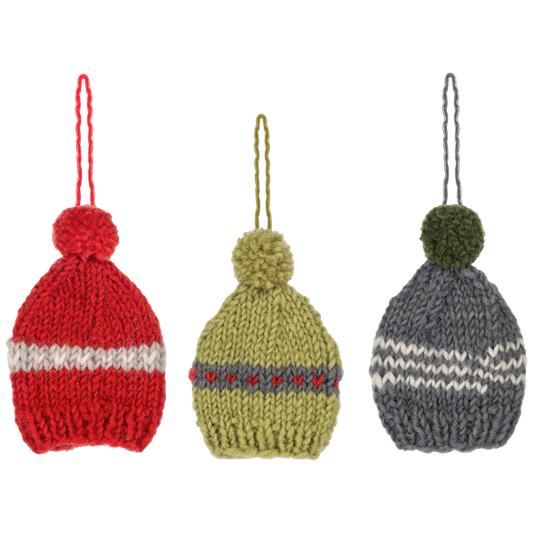 Knit Winter Hat Ornaments