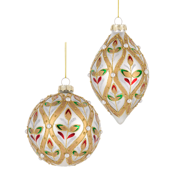 Scroll Work Pattern Ornaments