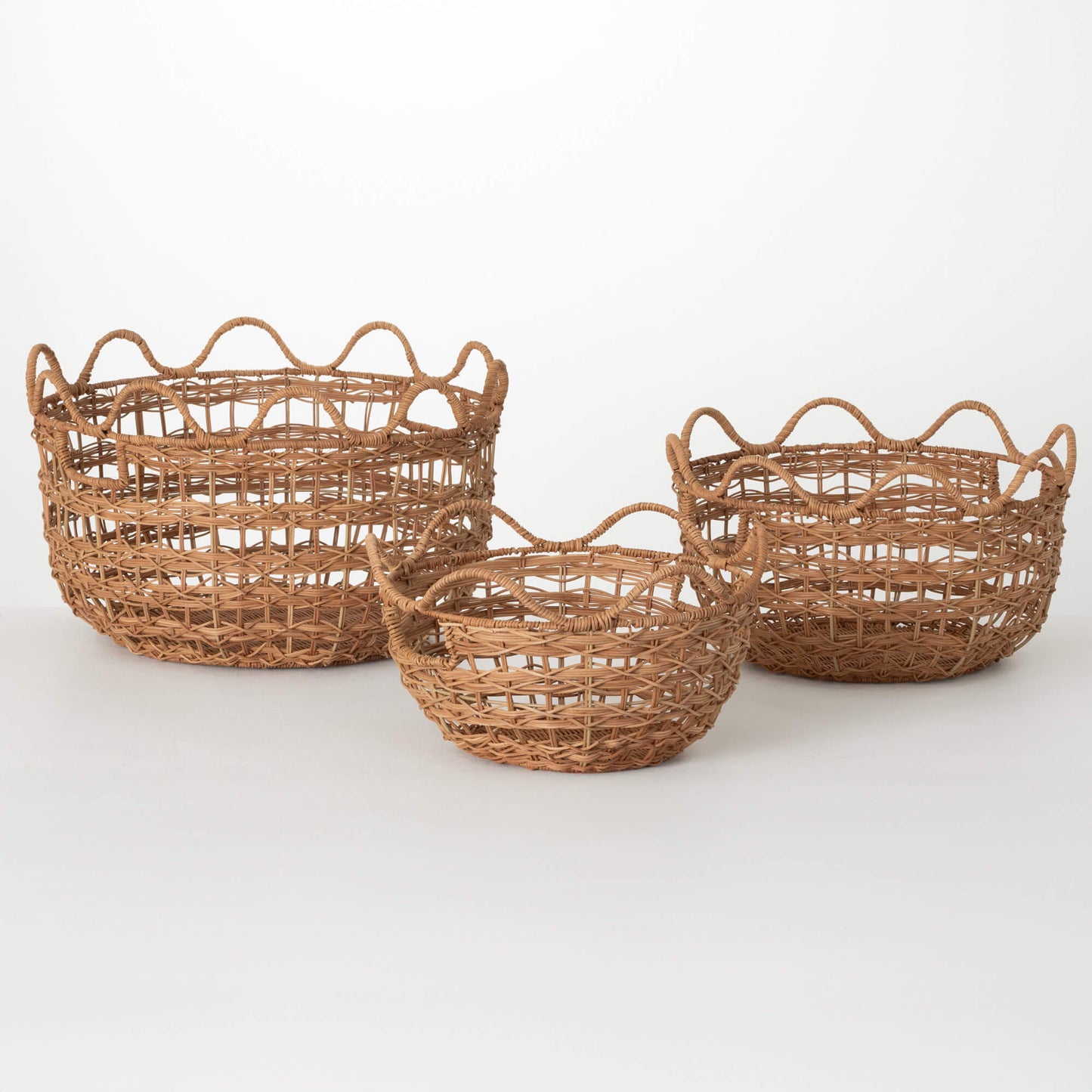 NESTED RATTAN BASKET