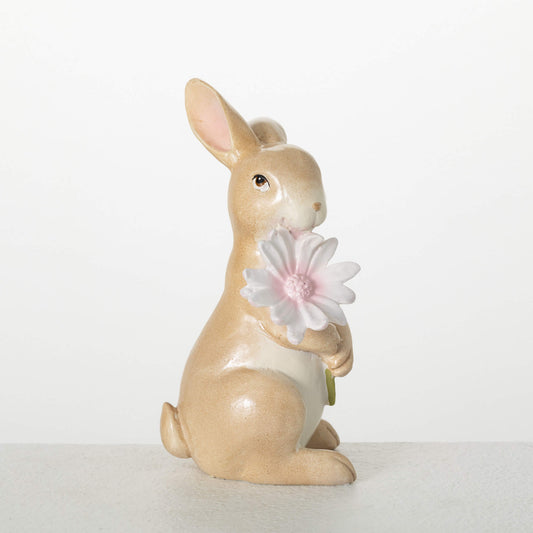 STANDING BUNNY WITH FLOWER