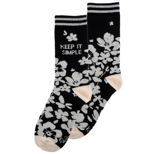 SOCKS  INK FLORAL