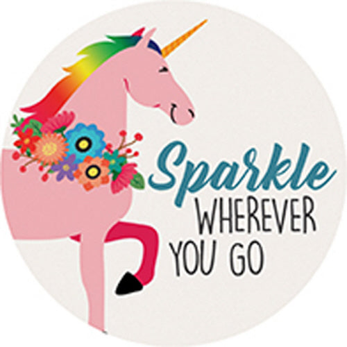 Sparkle Round Car Coaster - Packaged