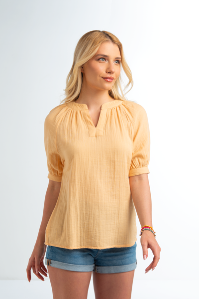 Crinkle Gauze Top