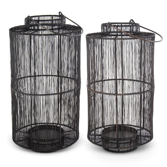 Dark Metal Wire Lanterns
