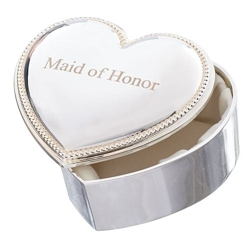 2.5"H MAID OF HONOR HEART BOX