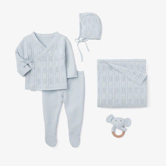 Blue Pink Baby Layette Set w. Box