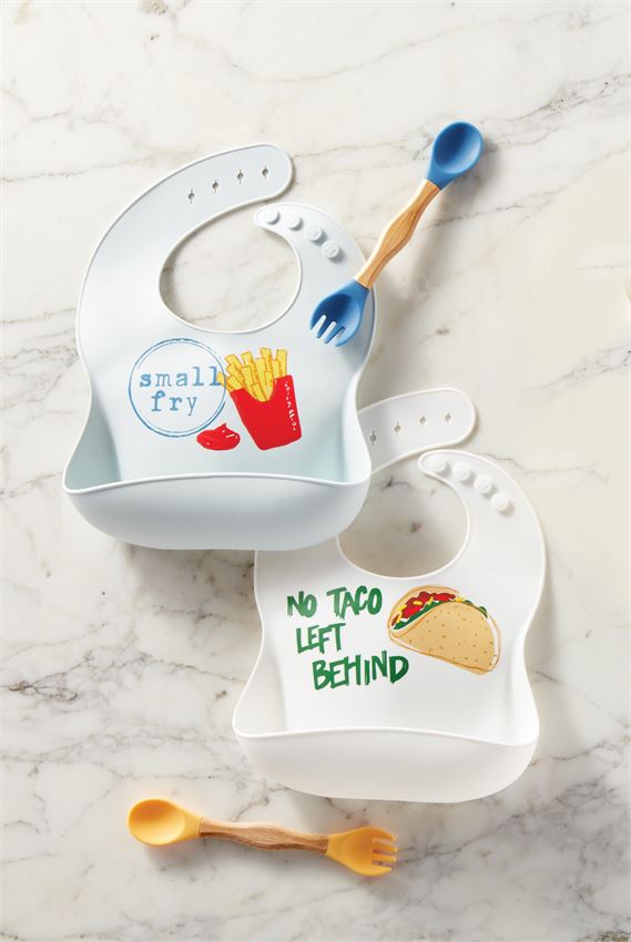 Silicone Bib and Spoon Sets -  Mudpie
