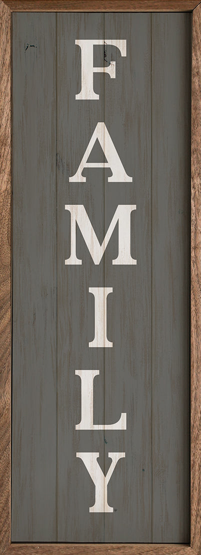 Family wood sign