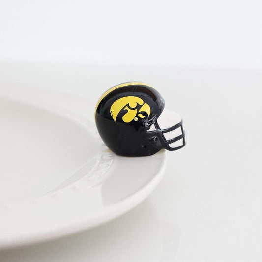 Iowa Hawkeye Helmet - Nora Fleming Football Helmet Mini